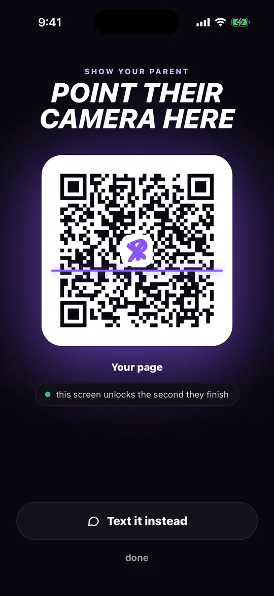 QR code to scan with your camera