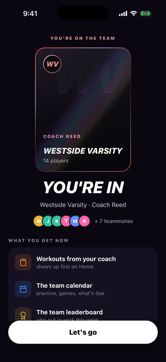 A player joined the team